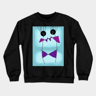 Kids Overtaken by Geometry Stick Figure Crewneck Sweatshirt